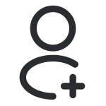 Profile Add SVG Icon